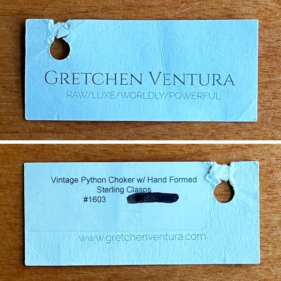 snake python vertabrae necklace choker by Gretchen Ventura - Picture 9 of 9